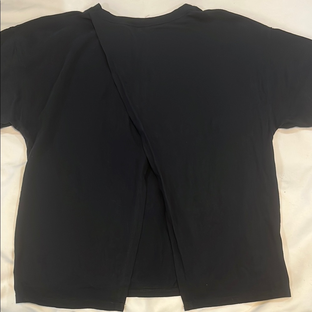 Black  Open-Back T-Shirt Girls